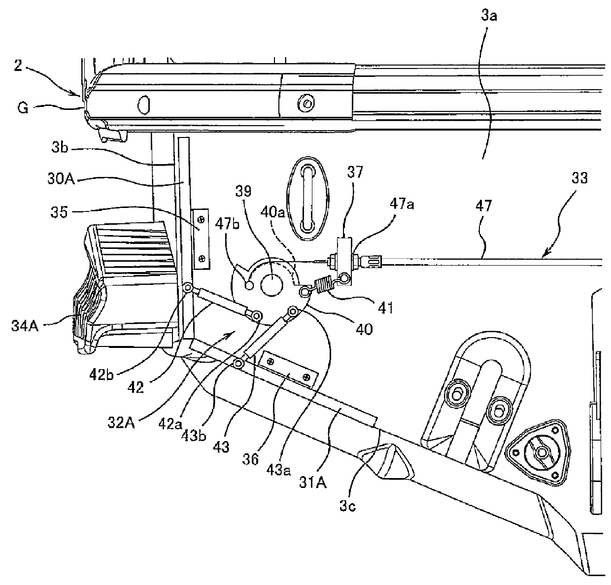 Deceleration device of a personal watercraft