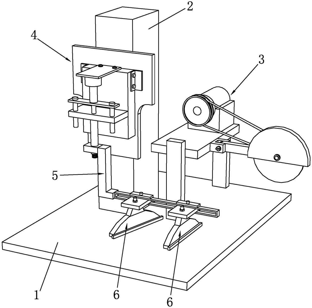 Cutting device for range hood aluminum plate