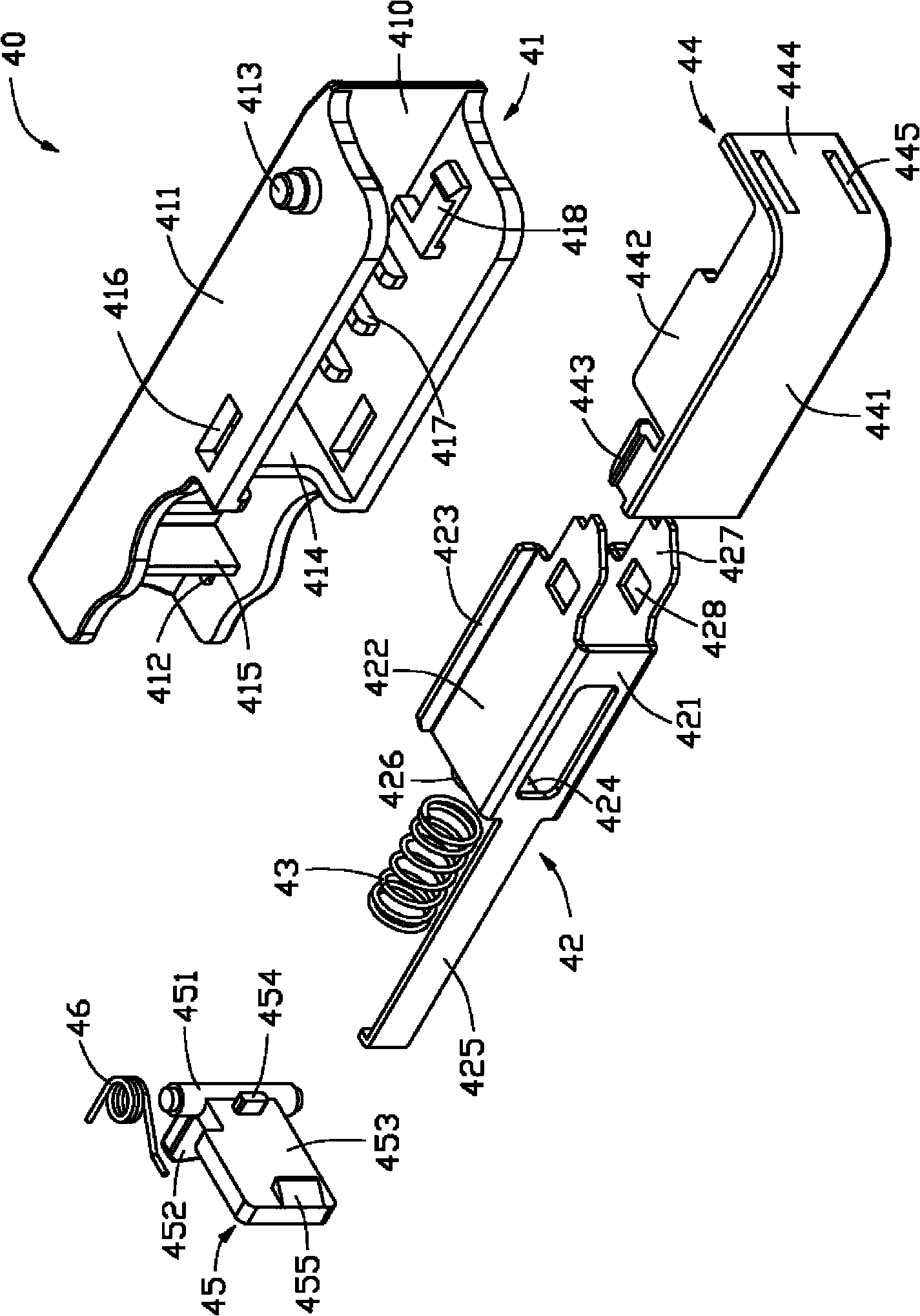 Device for fixing data storage unit