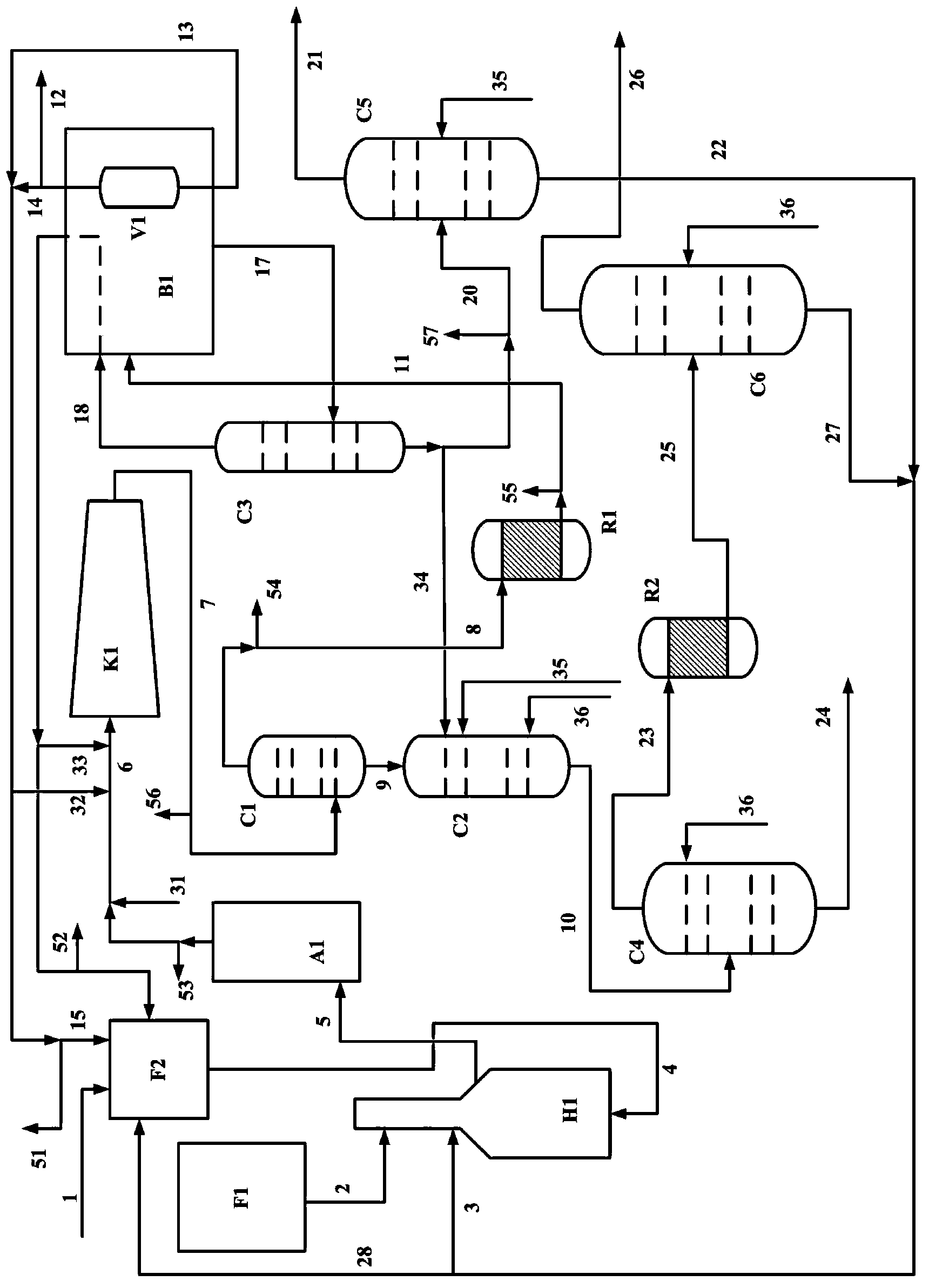 Ethylene device driving method of front-end deethanization process