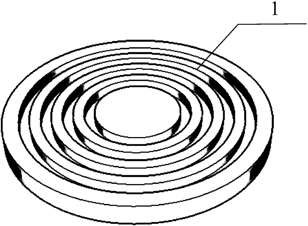 Test mold device for pouring hollow cylindrical mortar test piece