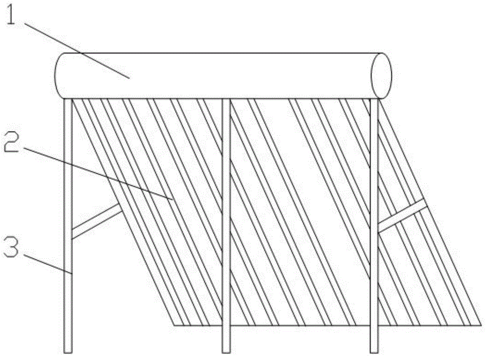 Double-bin temperature control directly heating solar water heater