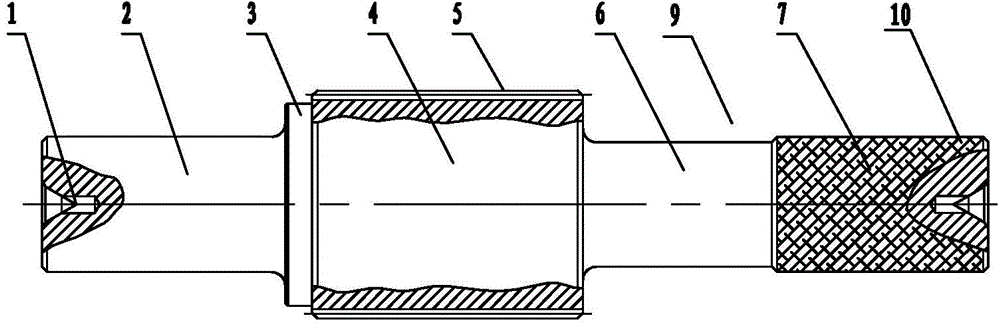 Detection core rod