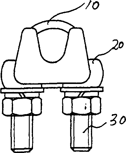 Copper base cable clamp