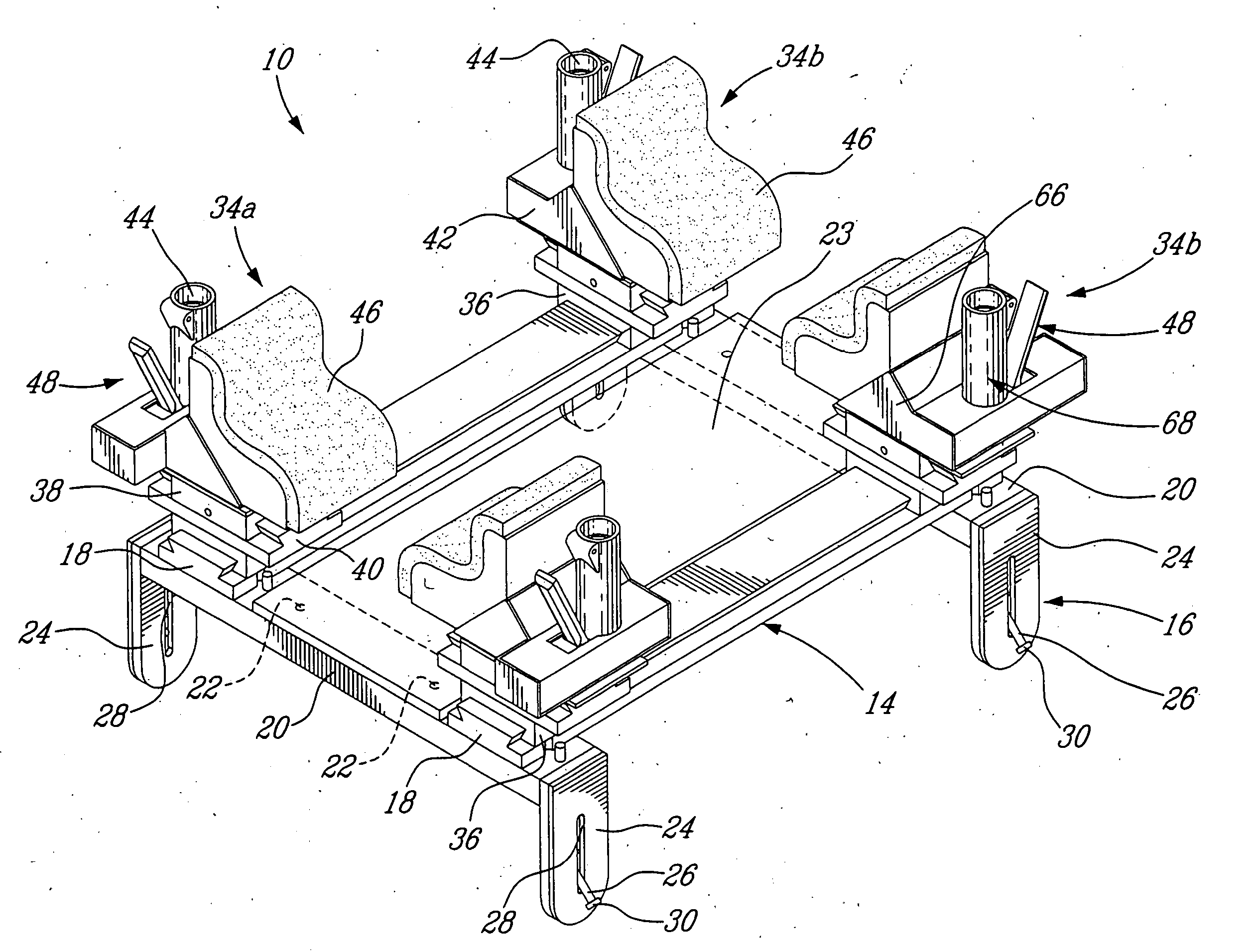 Dynamic frame for prone surgical positioning