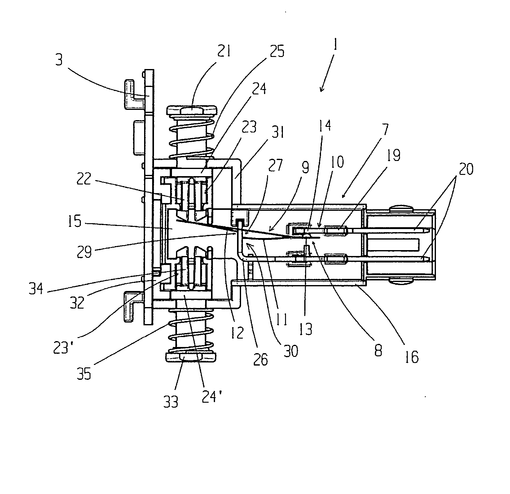 Sensor for detecting belt rupture