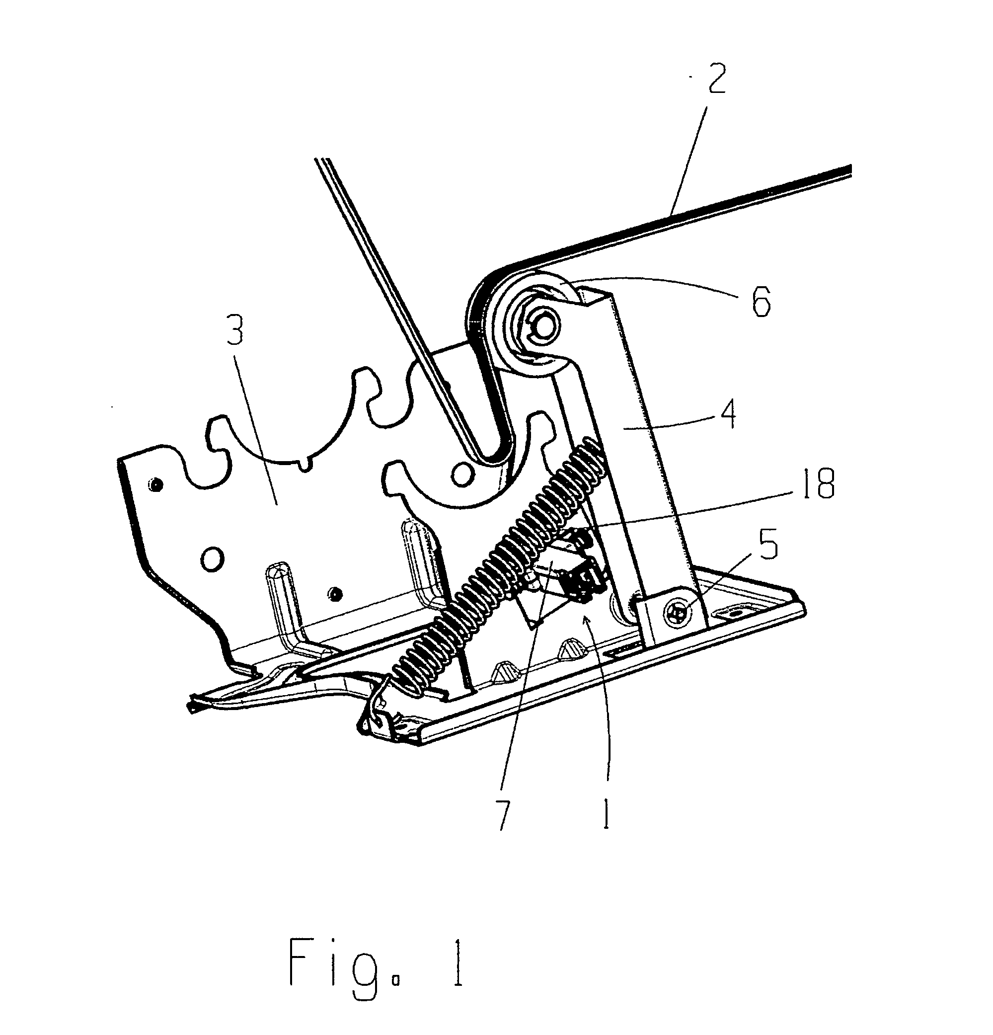 Sensor for detecting belt rupture