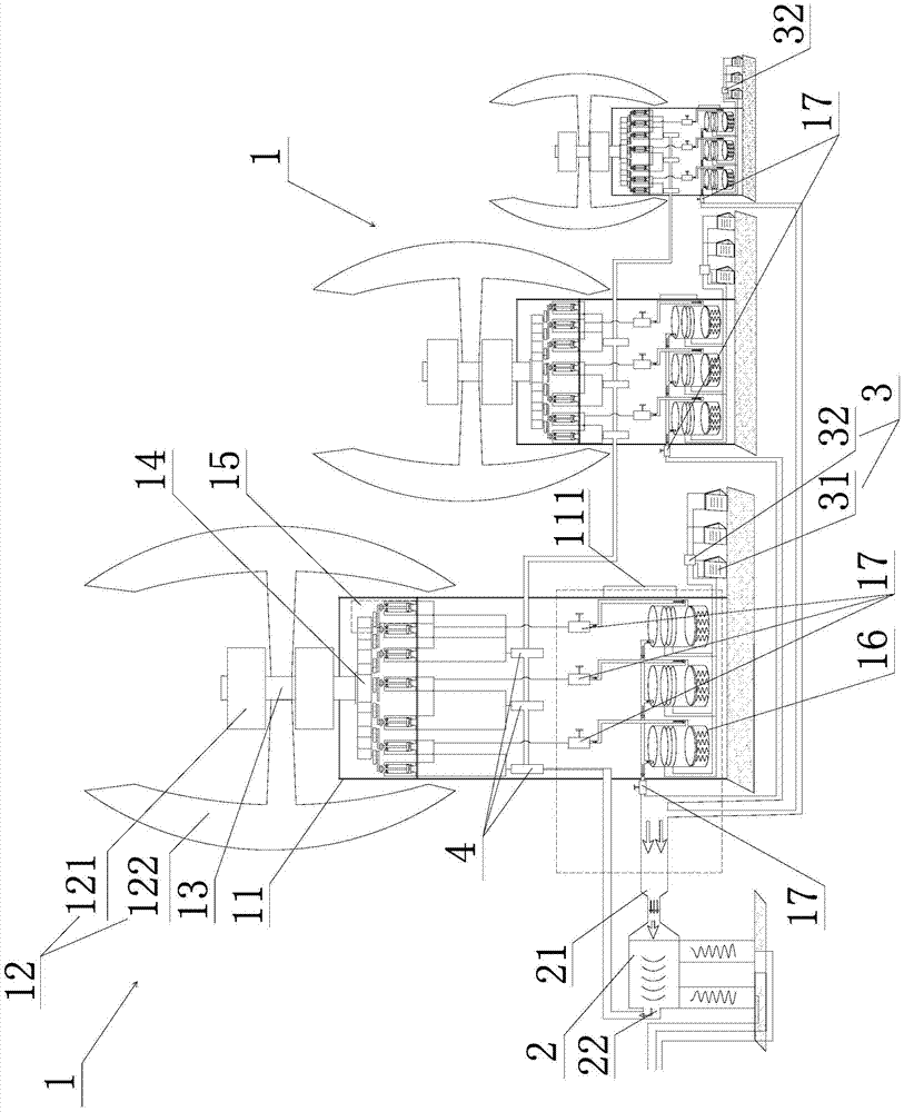 A high-power wind power generation device