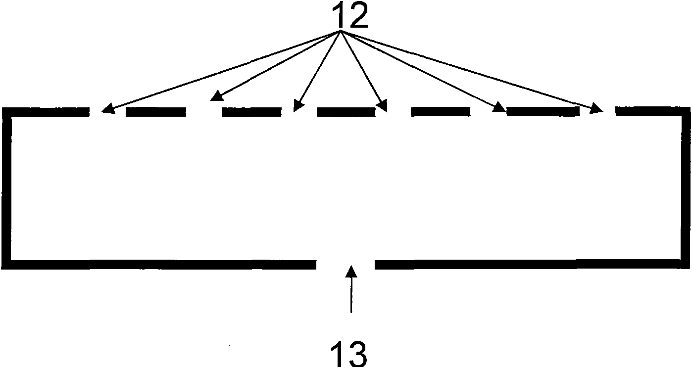 Portable device for determining vertical profile distribution of CO2 concentration in plant population