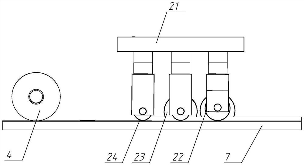 A method and device for hot rolling and rolling of arc wire-feeding additive inclined roller combined wheel