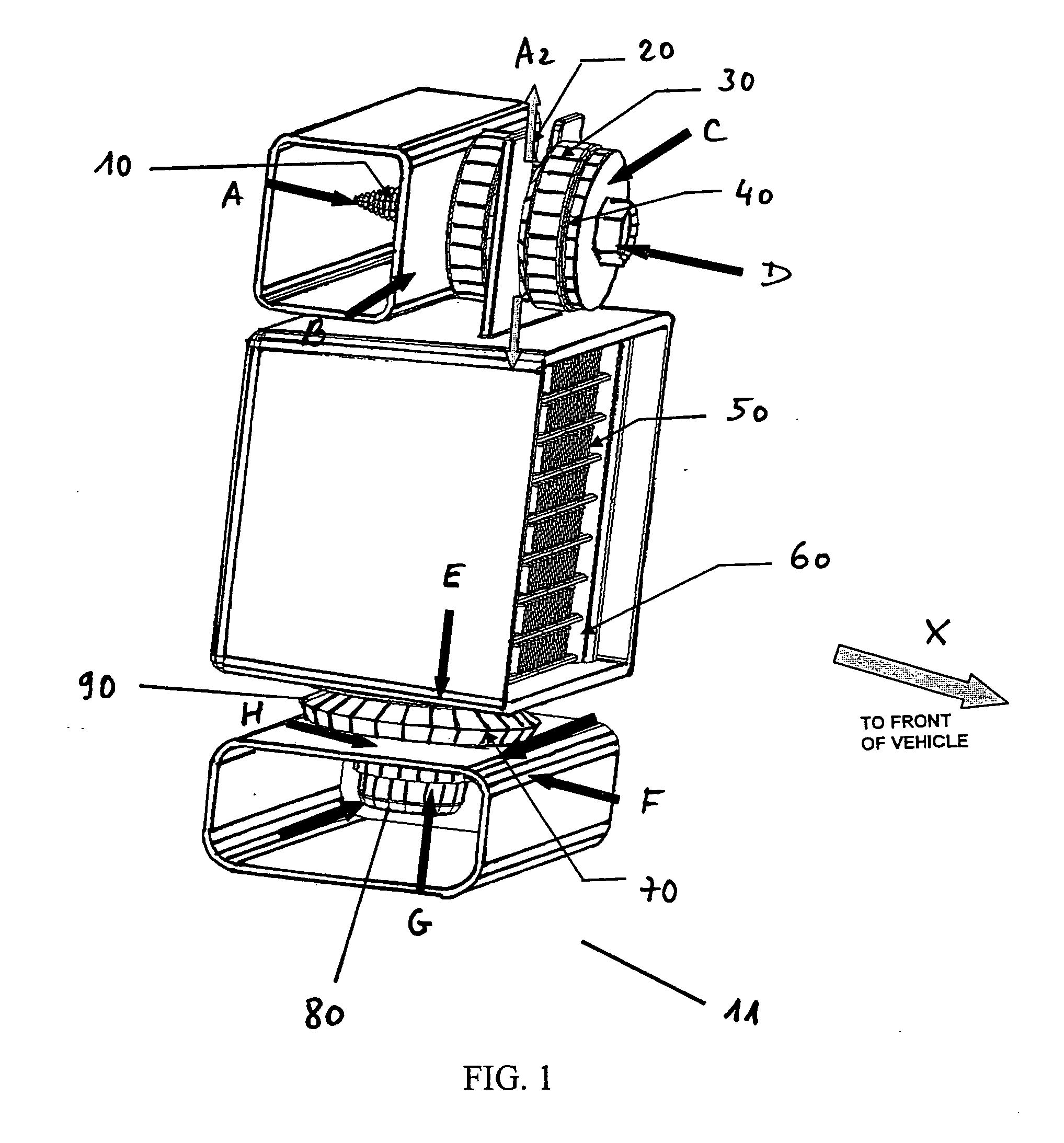 Multi-storage isolator with conical cross section