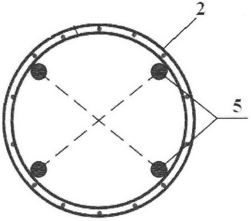 Composite snap-in pile retaining wall construction method and a composite snap-in pile retaining wall structure