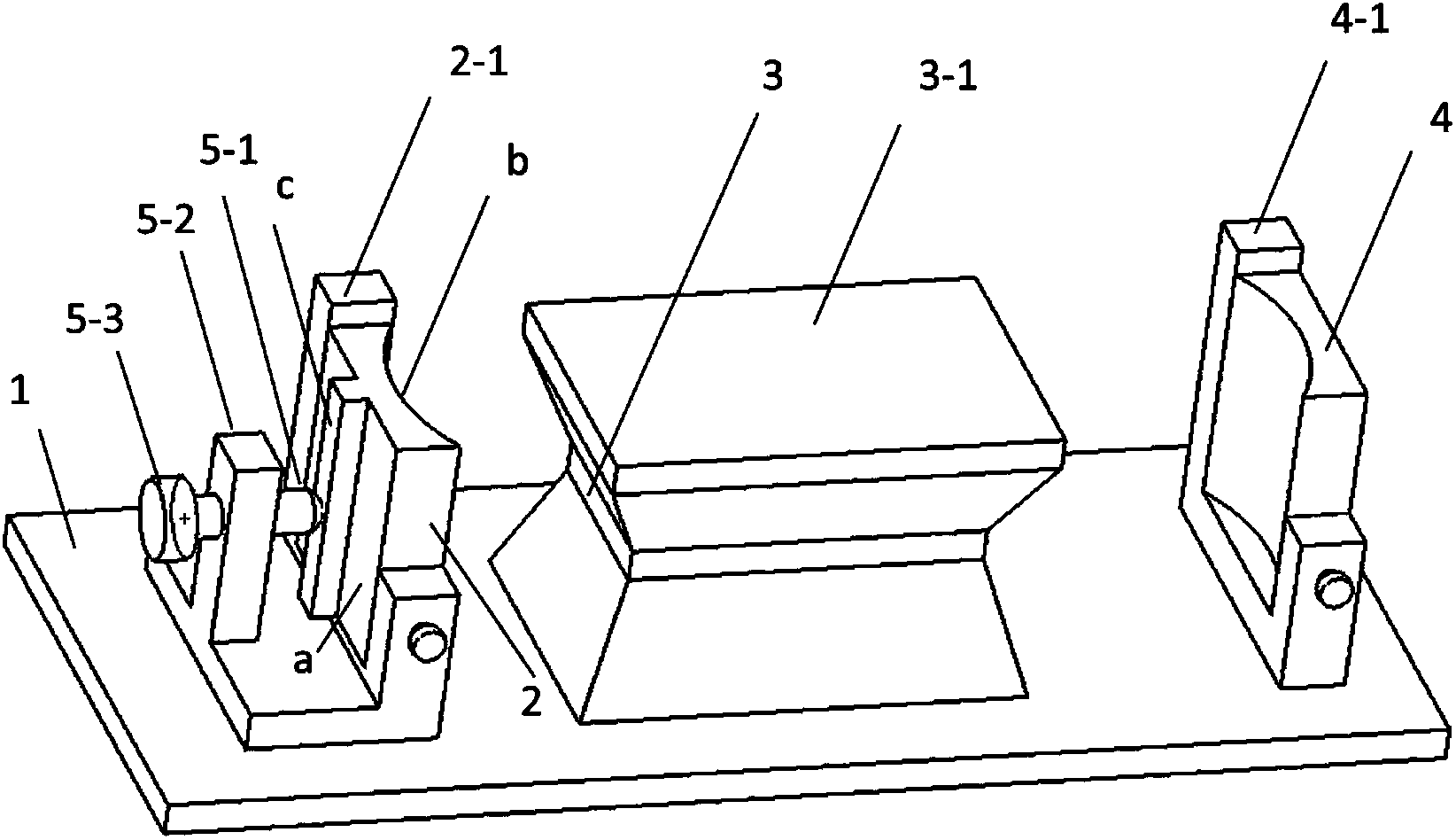 Compensation device for thermal lens effect of slab laser