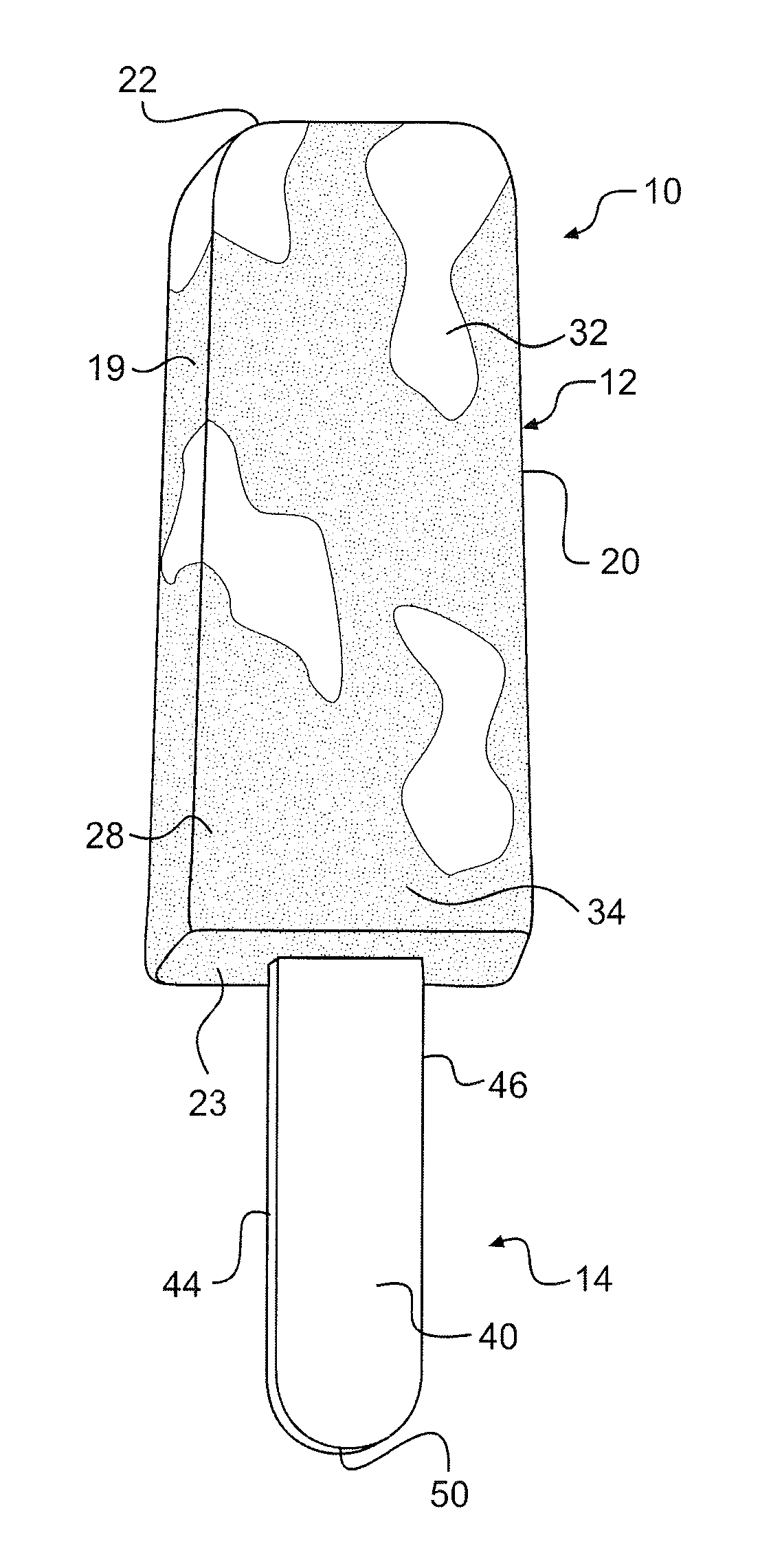 Multi-layered lollipop and a method of making the same