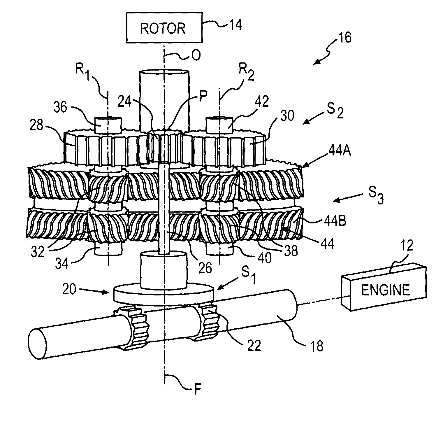 Split-torque gear box