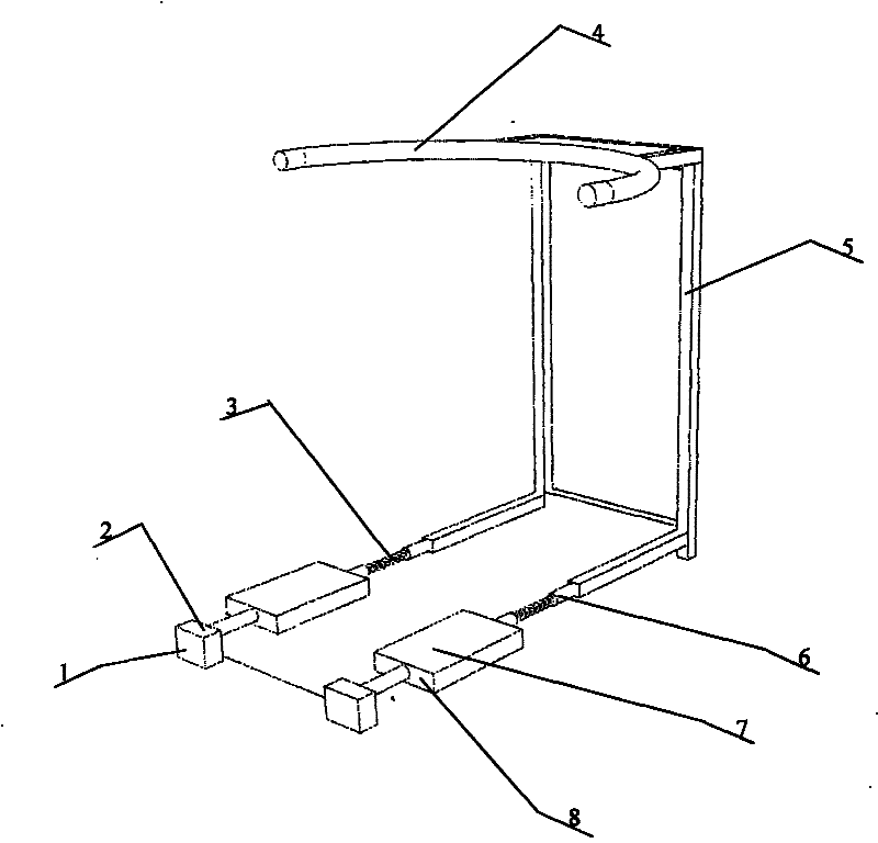 Elastic footboard device