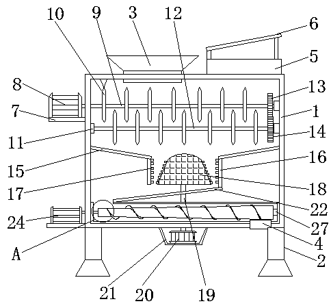 Environment-friendly garbage smashing device