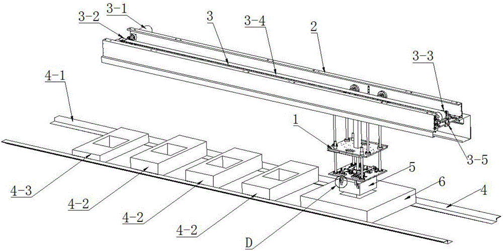 Full-automatic AGV battery replacing system