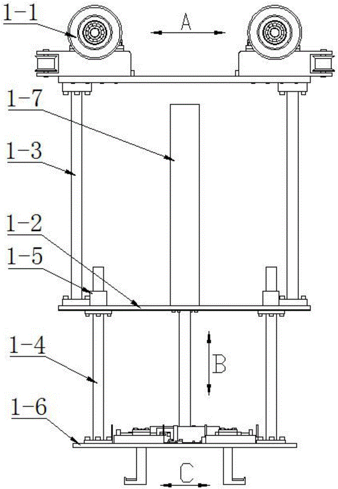 Full-automatic AGV battery replacing system