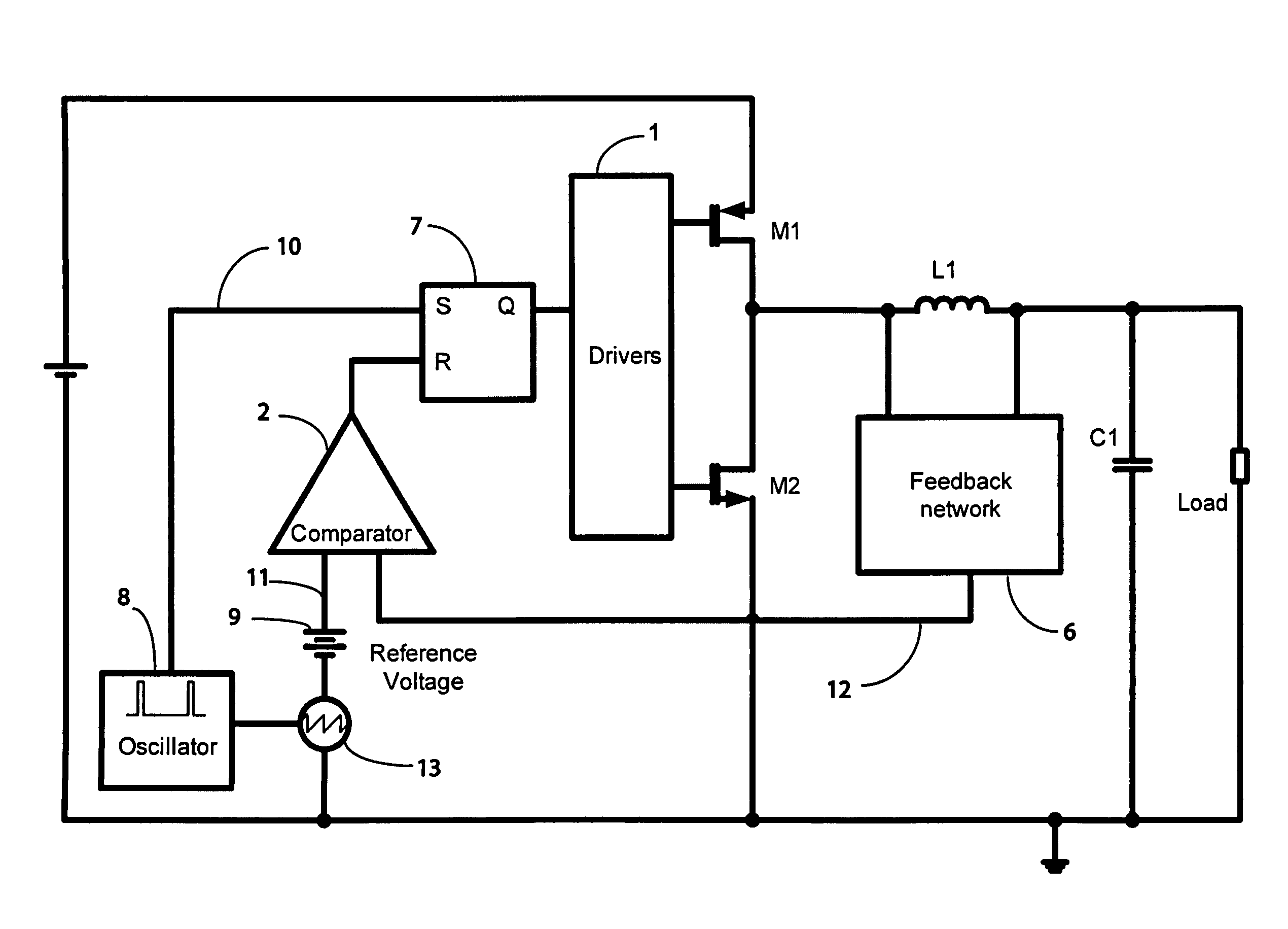 Constant frequency synthetic ripple power converter