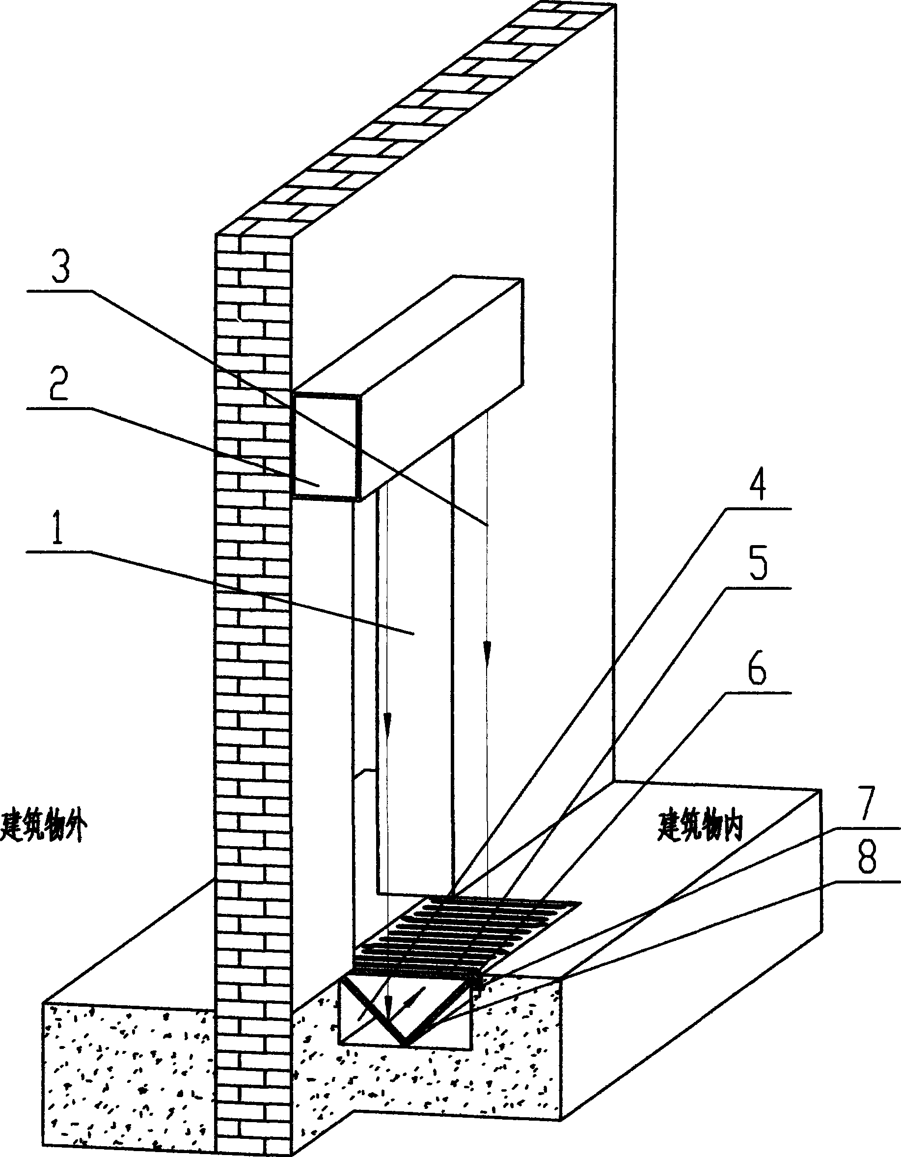 Air curtain energy-saving apparatus for building door