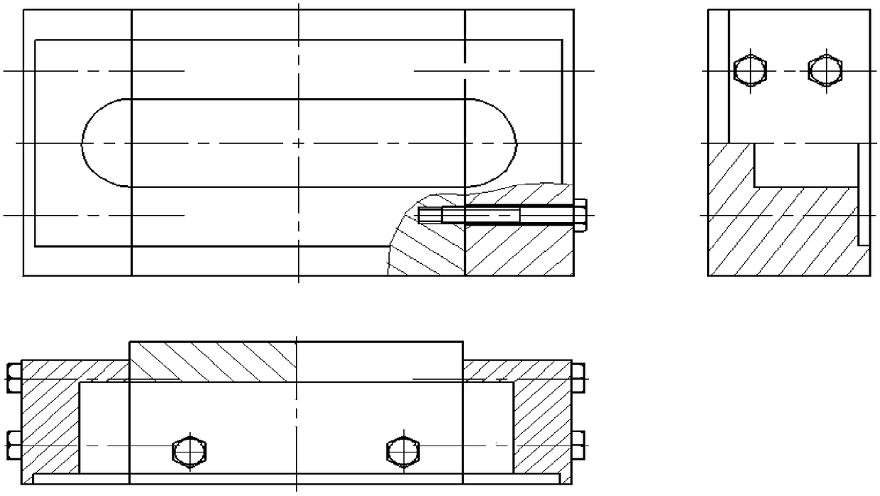 Visual nesting device for flow conductivity test experimental sample and experiment method