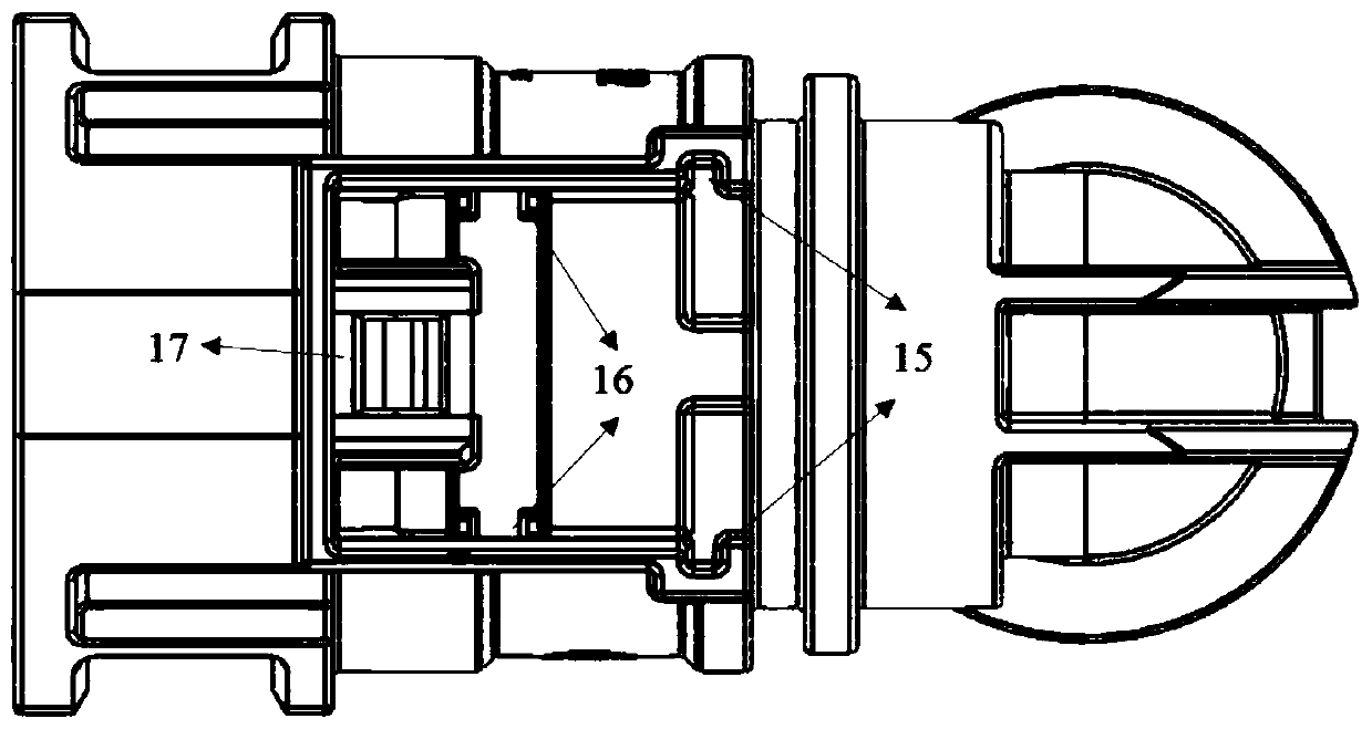 Automobile pipeline detection quick plug connector