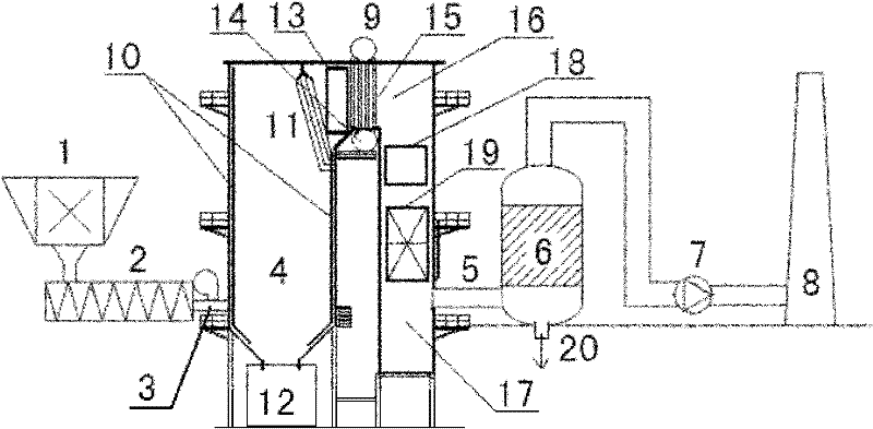 Vertical industrial pulverized coal boiler system