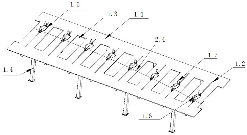 Large storage tank vault beam welding assembly platform