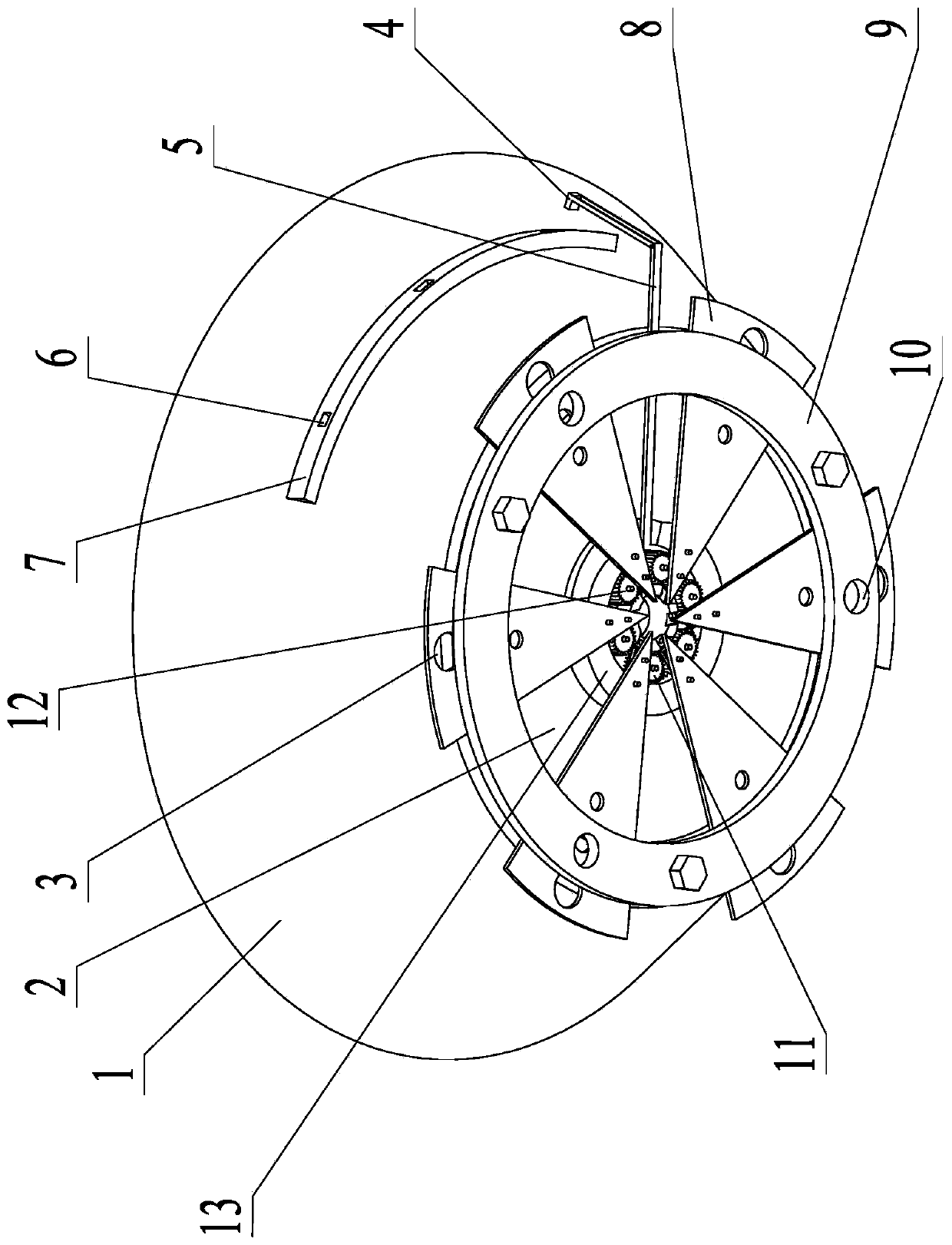 Multi-row strip sowing seed flow adjustable sowing assembly