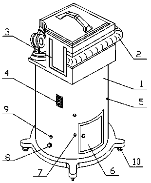 Indoor dedusting and sterilizing robot