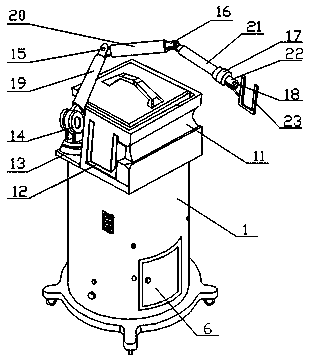 Indoor dedusting and sterilizing robot