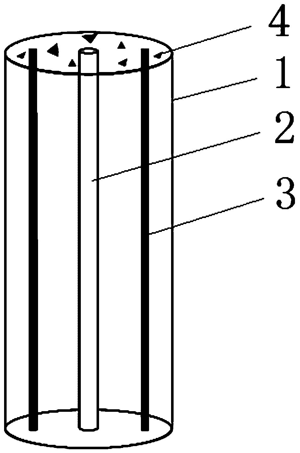 Composite glass optical fiber for synchronously detecting optical signals, electrical signals and chemical signals and preparation method of composite glass optical fiber