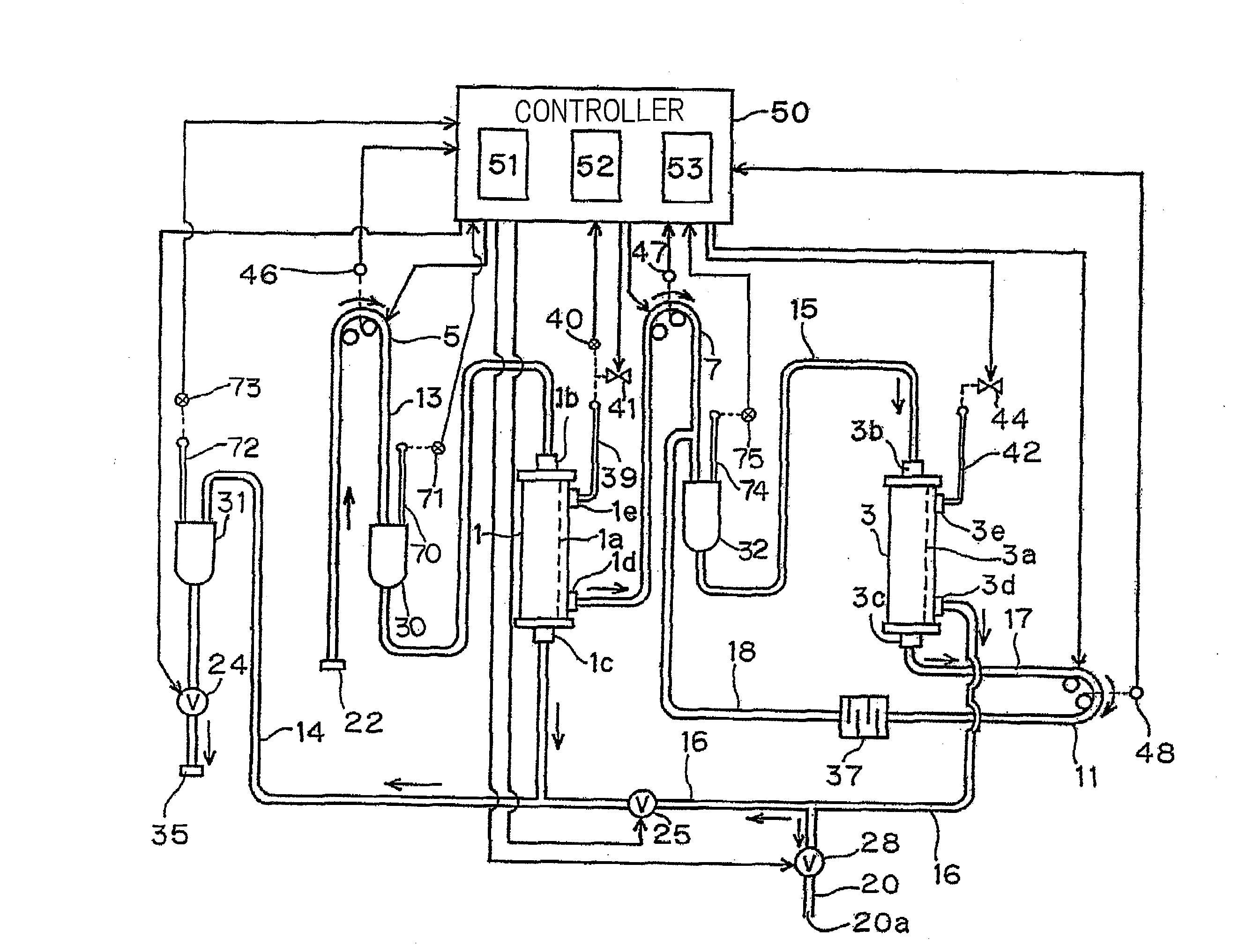 Double filtration blood purification apparatus and method of priming therefor