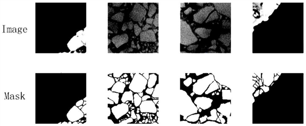 Method for identifying and dividing aggregate boundary in asphalt mixture based on deep learning