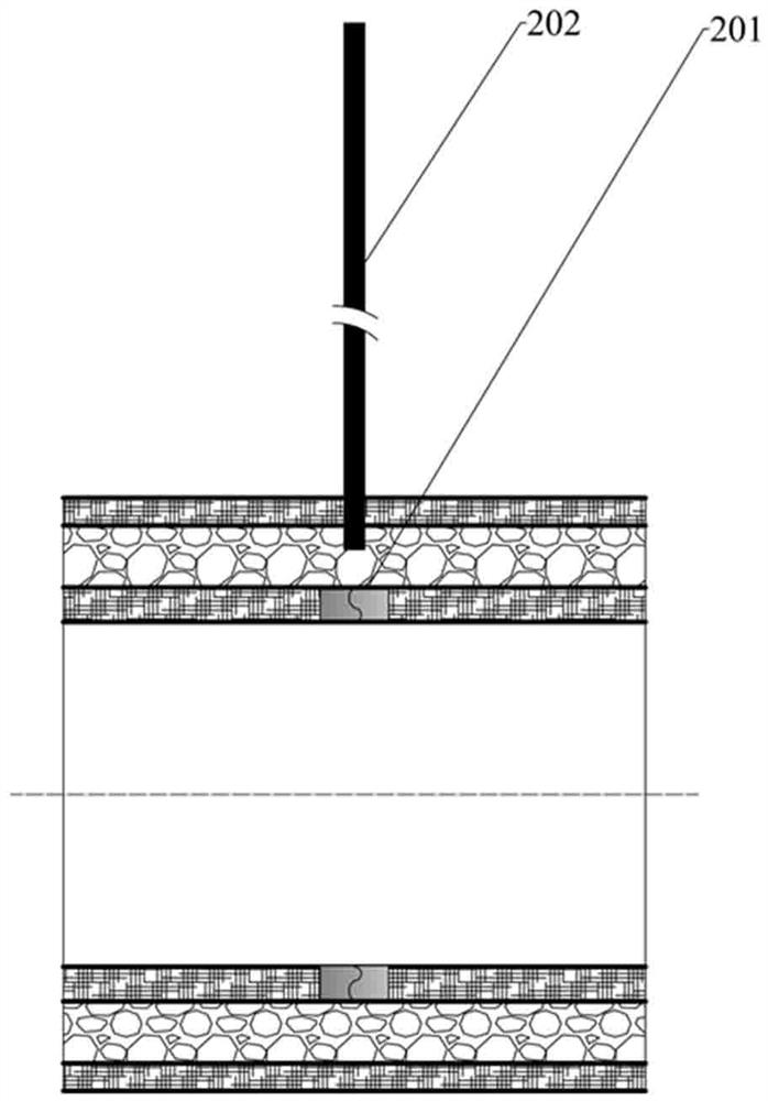 Composite pipeline for hydrogen conveying and hydrogen leakage monitoring method