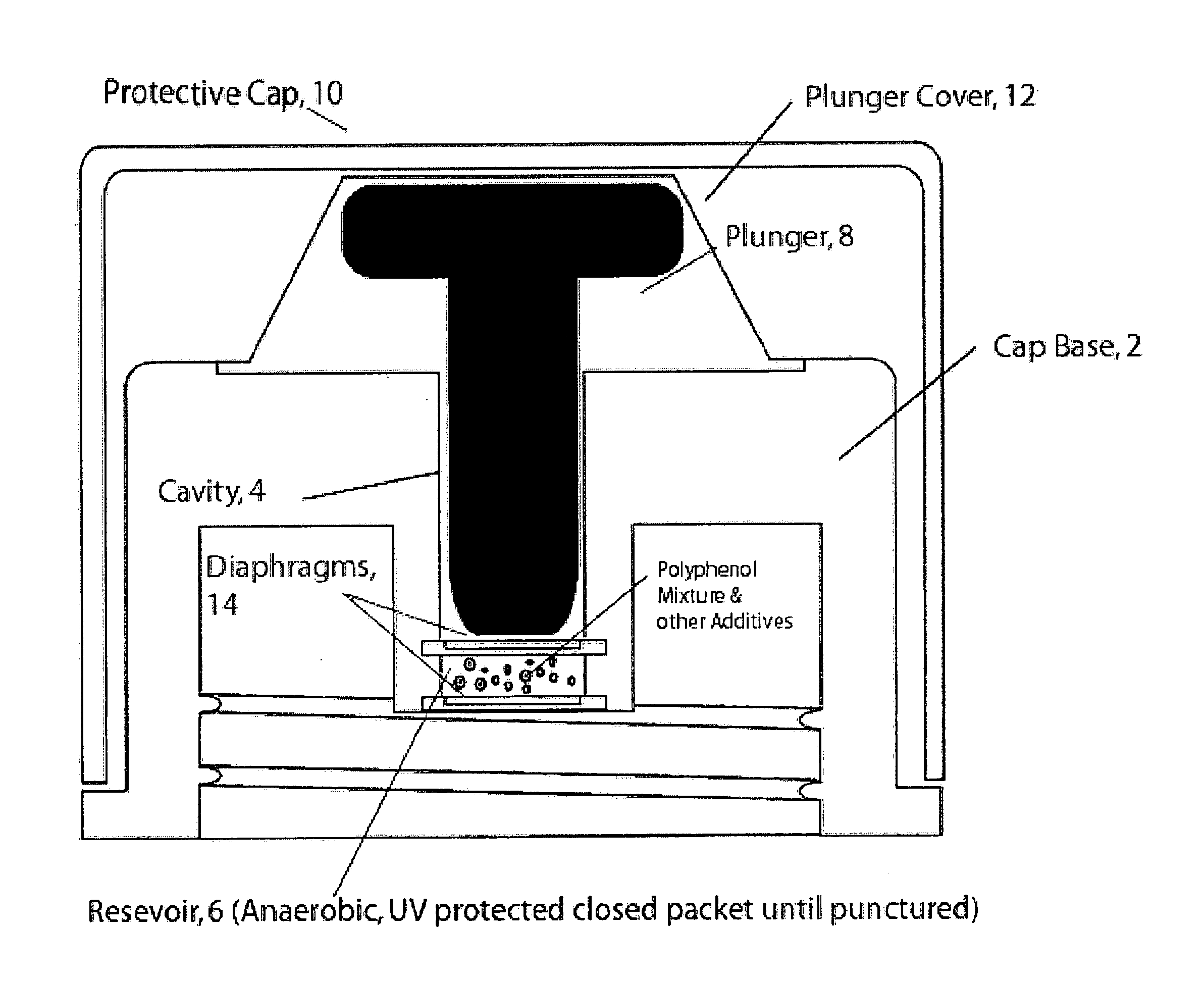 Fluid compositions comprising polyphenols and methods for making and packaging the same