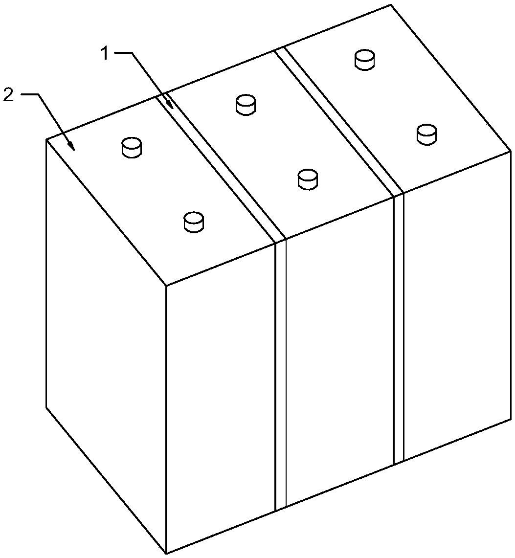 Thermal management module for square battery, and preparation method thereof, and battery pack