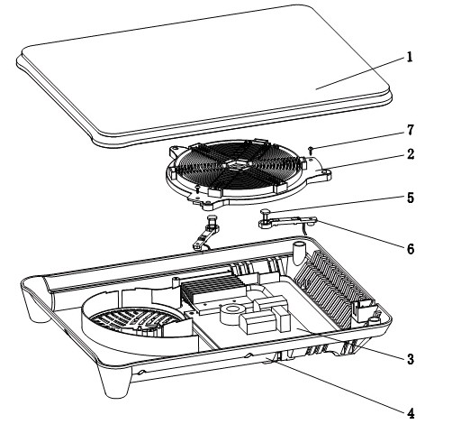 Anti-dry protection device for electromagnetic oven cooker