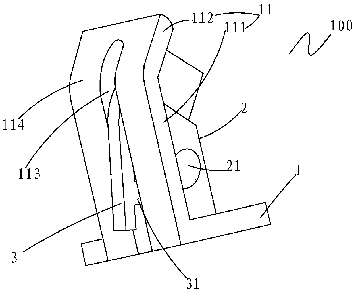 Material positioning moving rod detection mechanism