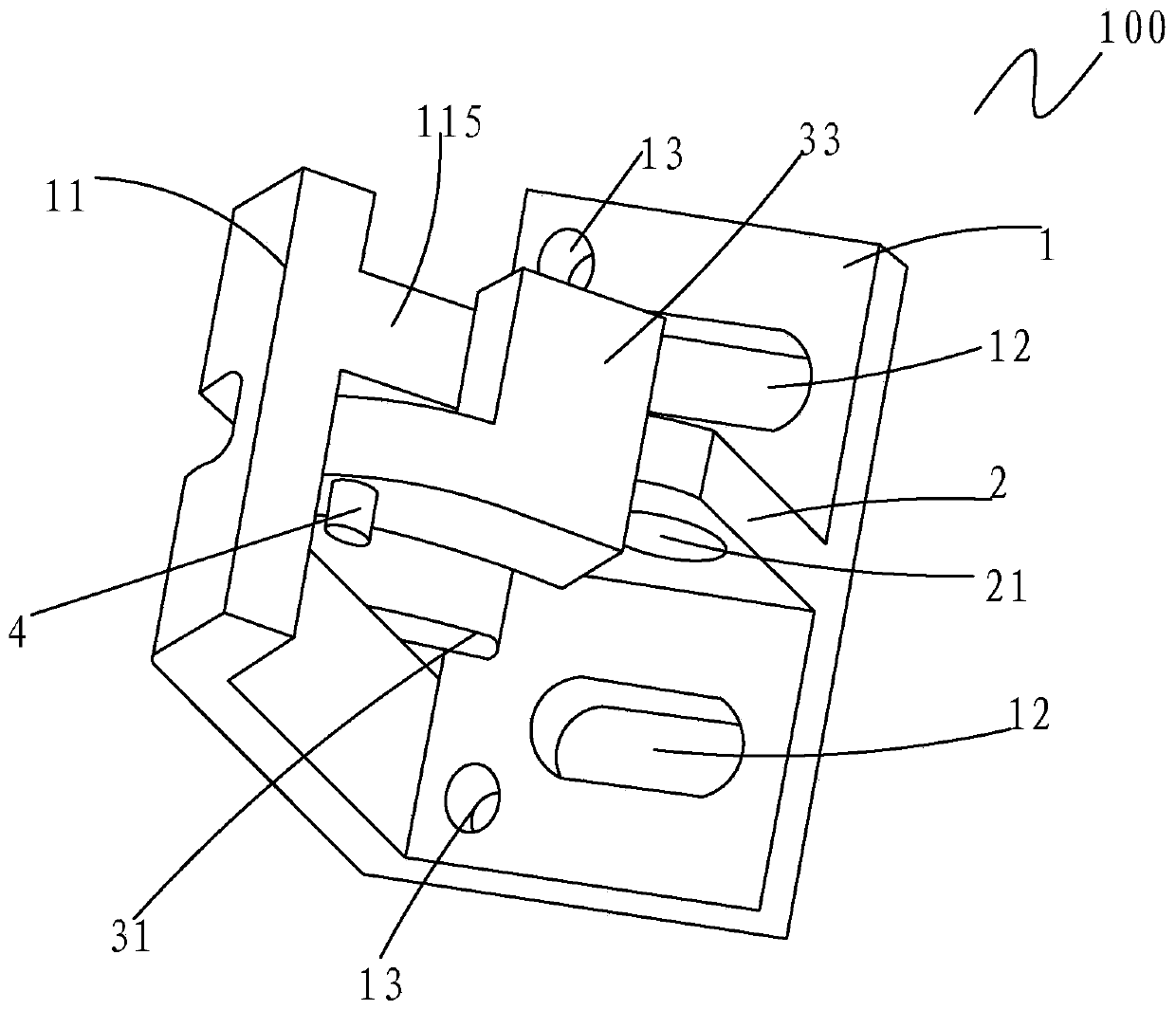 Material positioning moving rod detection mechanism