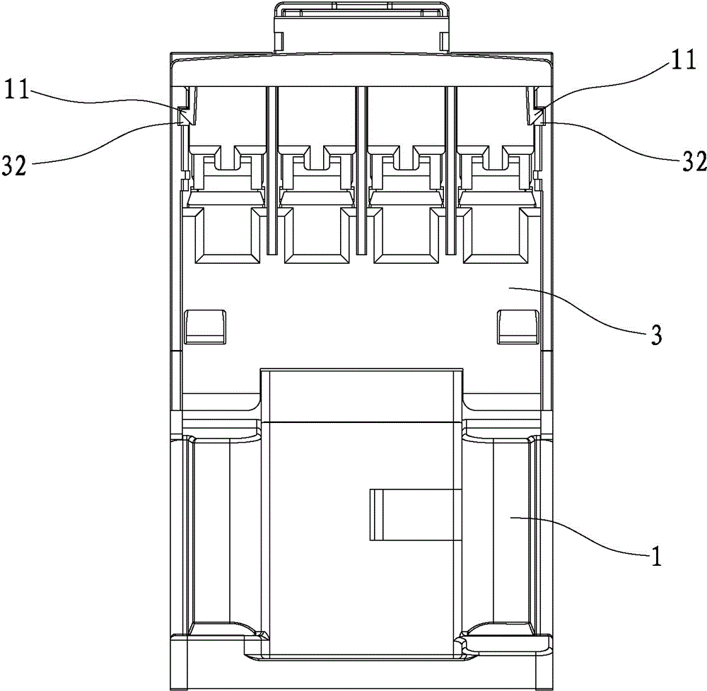 Buckle type connection structure of contactor