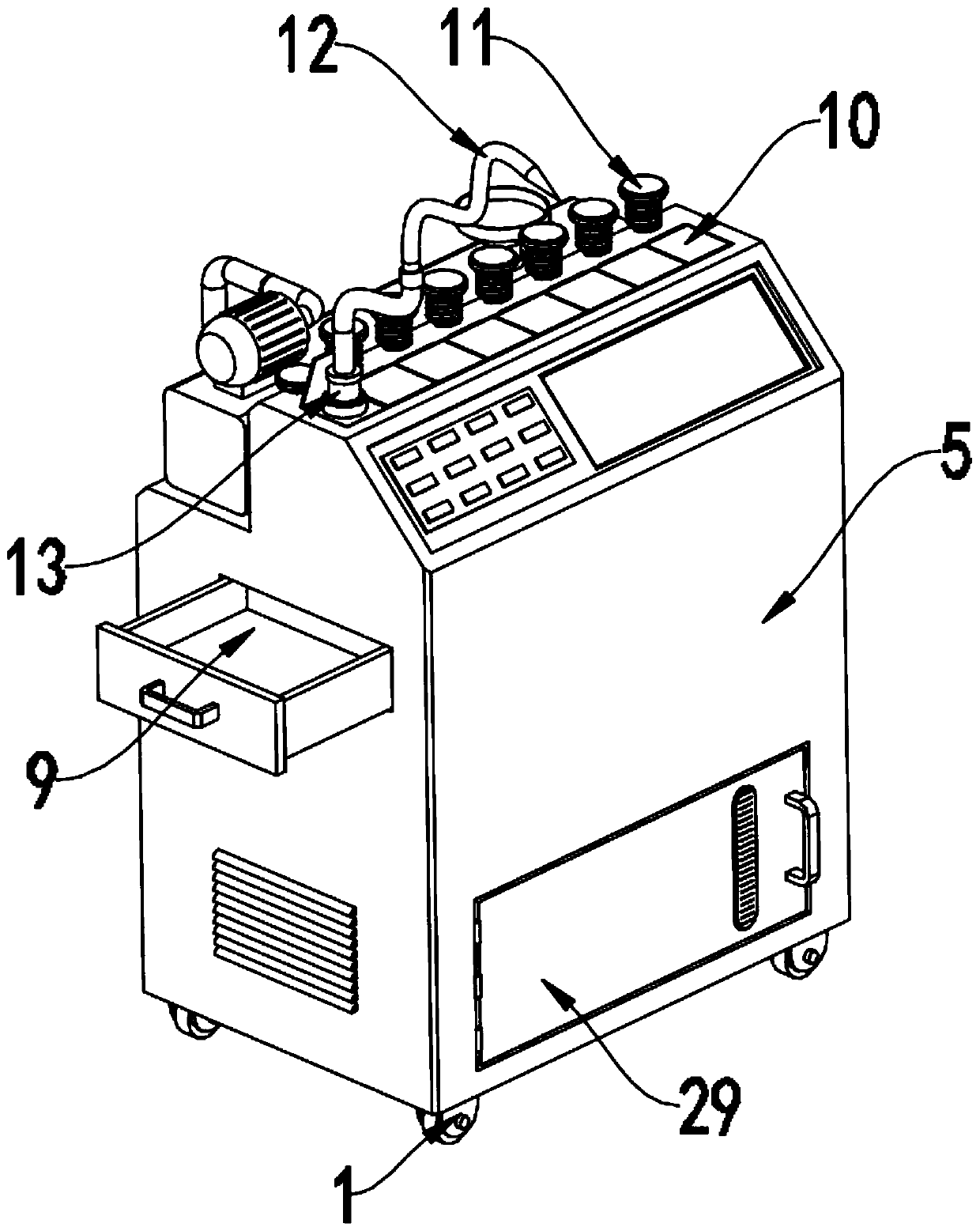 Gastrointestinal fluid pressure reducing device for gastrointestinal surgery