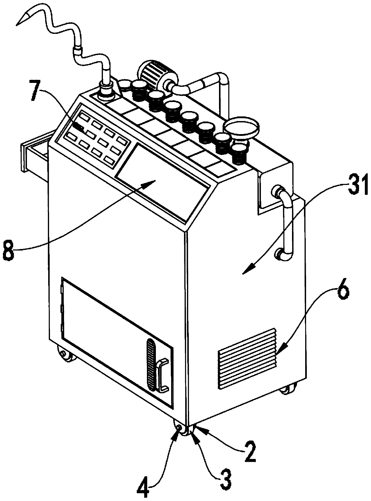 Gastrointestinal fluid pressure reducing device for gastrointestinal surgery