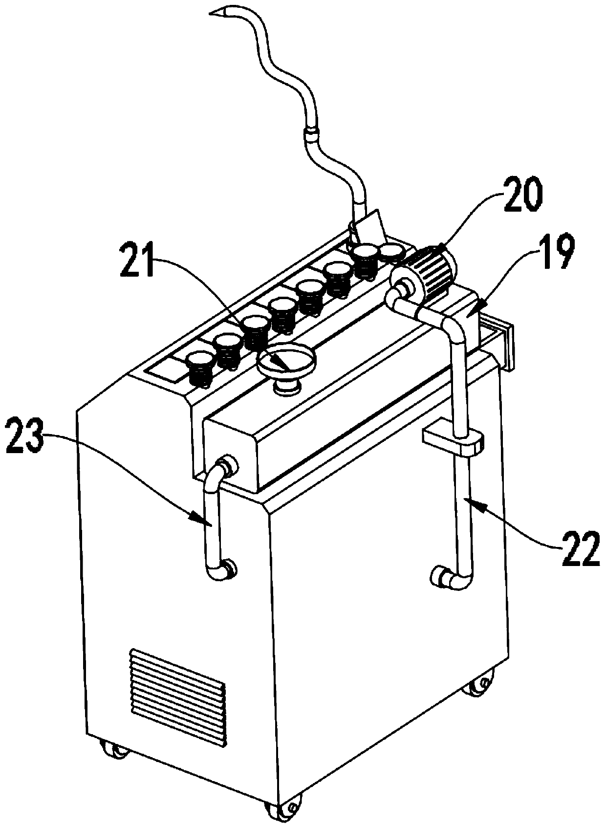 Gastrointestinal fluid pressure reducing device for gastrointestinal surgery