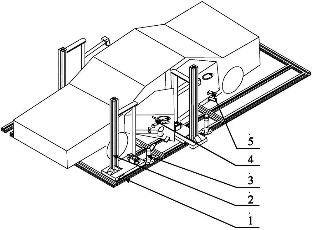 Durability testing device for rotary vehicle door system