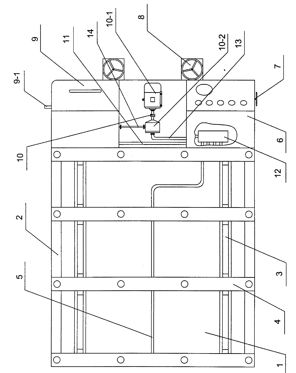 Negative-pressure extraction water absorption type reinforcement drainage machine