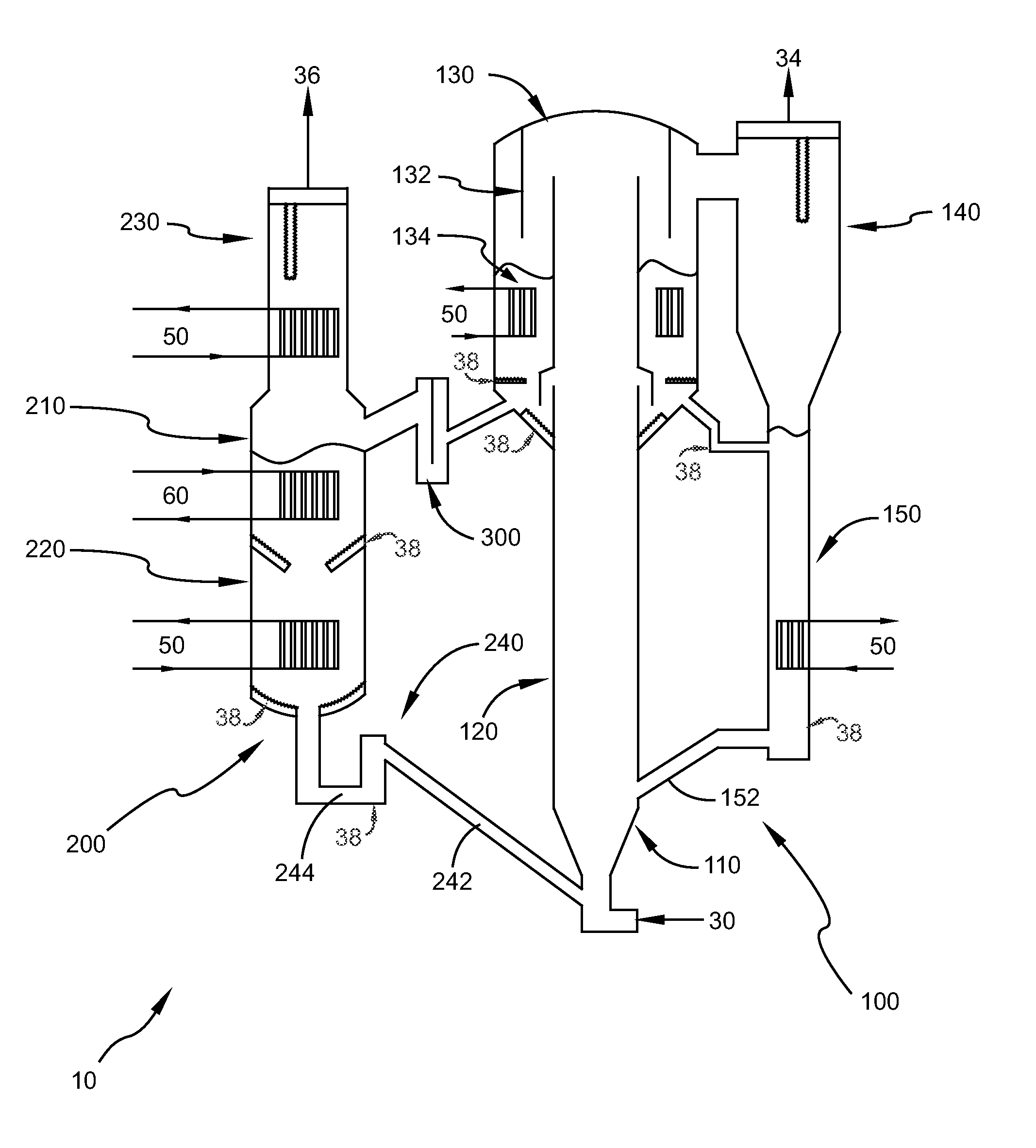 Carbon Dioxide Absorber And Regeneration Assemblies Useful For Power Plant Flue Gas