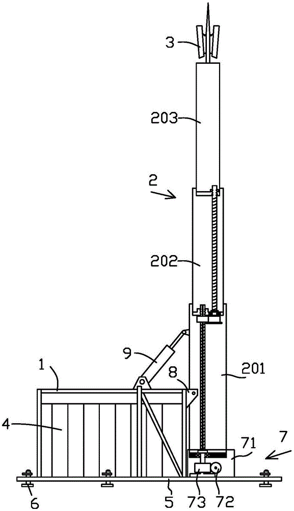 Elevating communication base station