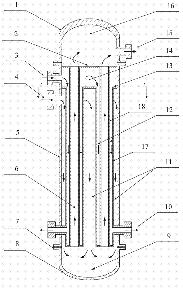 Natural circulation heat exchanger for discharging waste heat of supercritical water reactor